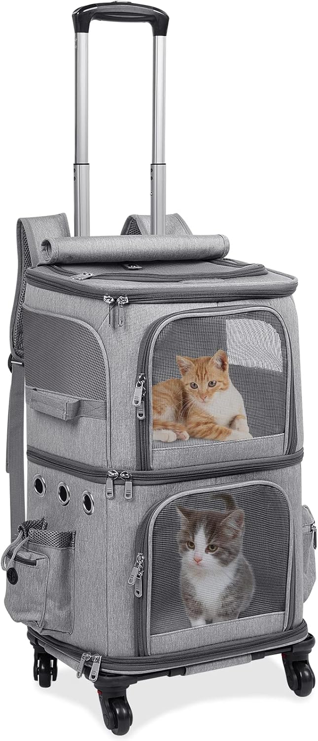 HOVONO Rollrucksack für 2 Katzen